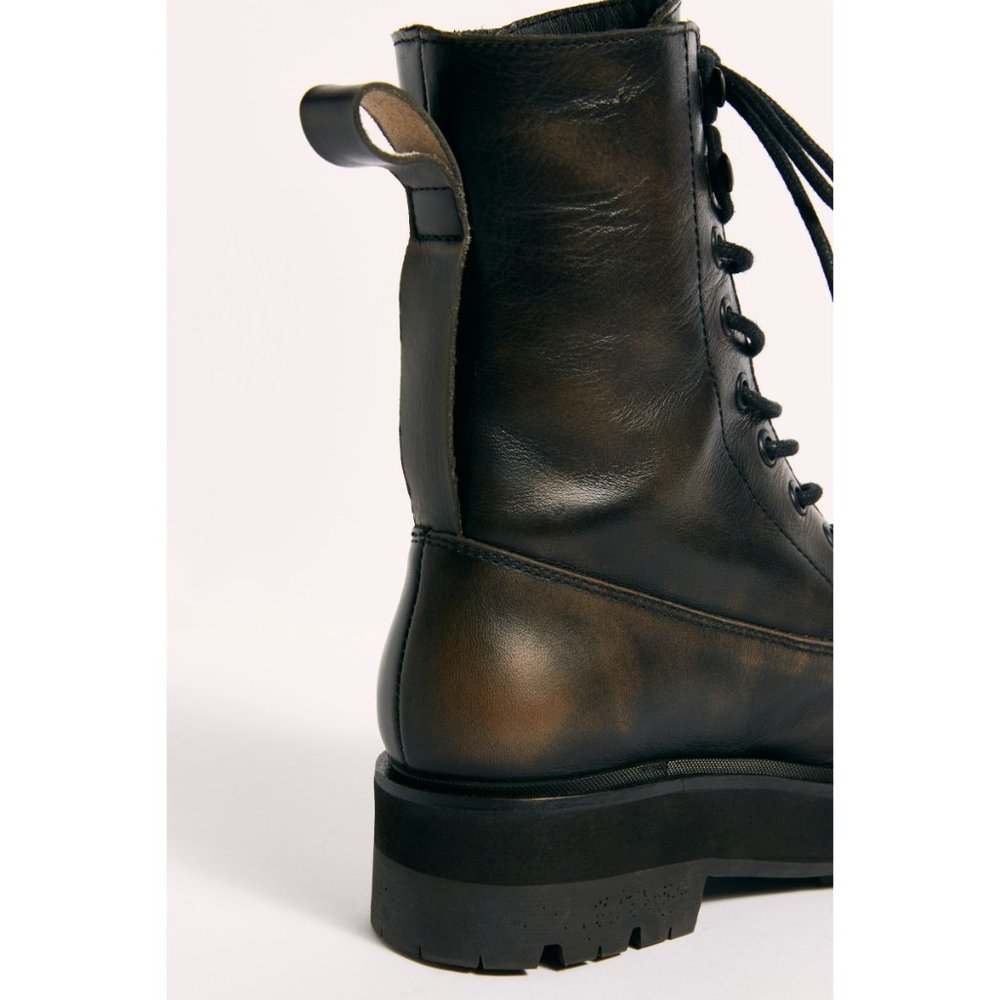NWT Free People Collins Combat Boot / Black - Picture 4 of 9